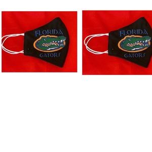 2 face mask with embroidered florida gators